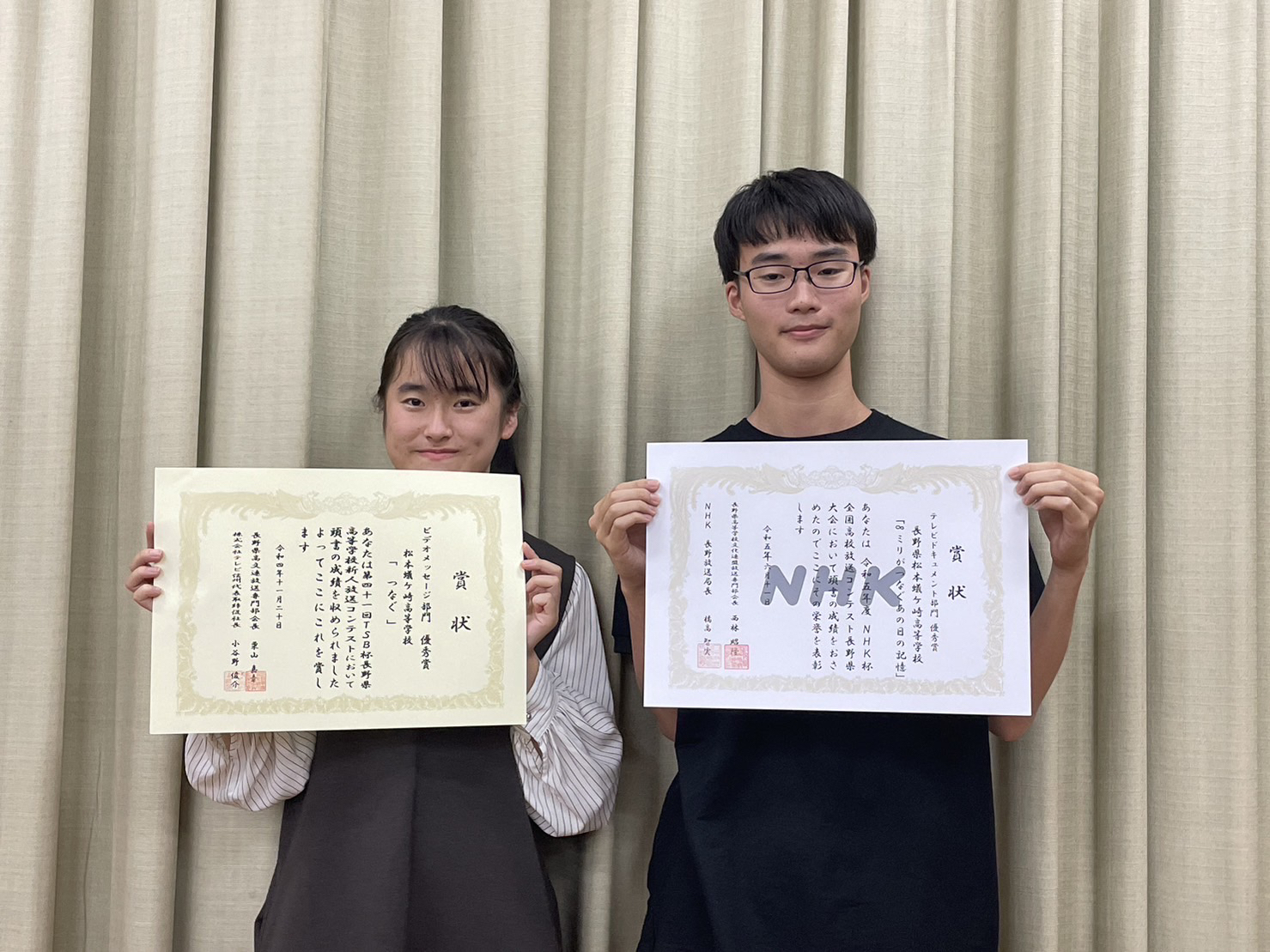 高校生が作った「まつもと日和」のドキュメンタリーが文部科学大臣賞を受賞しました！